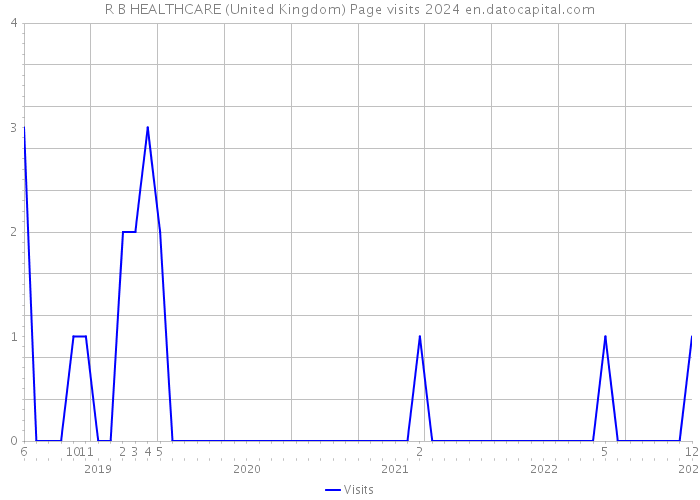 R B HEALTHCARE (United Kingdom) Page visits 2024 