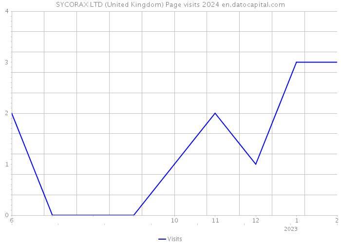 SYCORAX LTD (United Kingdom) Page visits 2024 