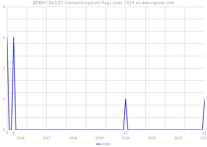 JEREMY BAZLEY (United Kingdom) Page visits 2024 