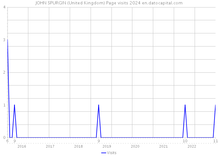 JOHN SPURGIN (United Kingdom) Page visits 2024 