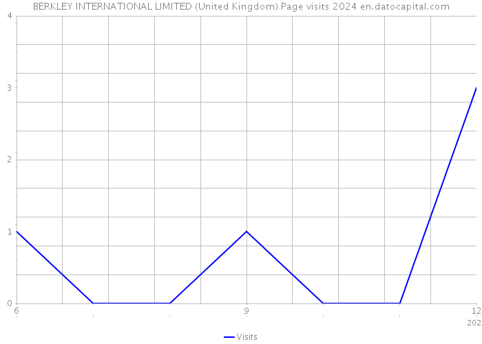BERKLEY INTERNATIONAL LIMITED (United Kingdom) Page visits 2024 