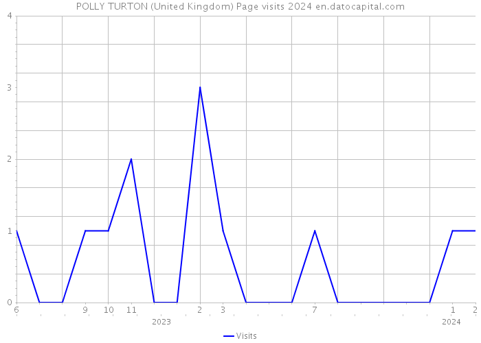 POLLY TURTON (United Kingdom) Page visits 2024 