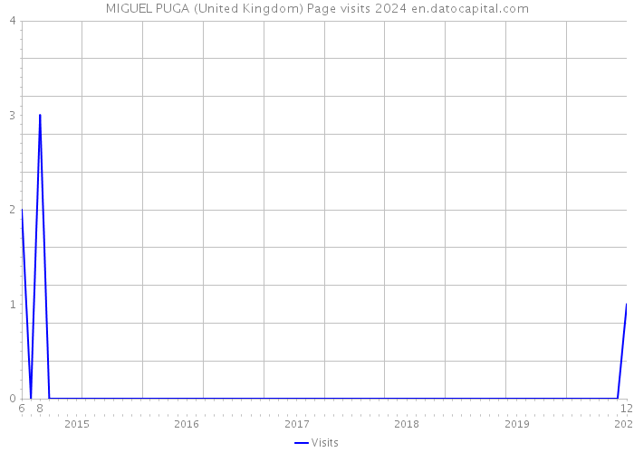 MIGUEL PUGA (United Kingdom) Page visits 2024 