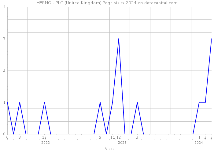 HERNOU PLC (United Kingdom) Page visits 2024 
