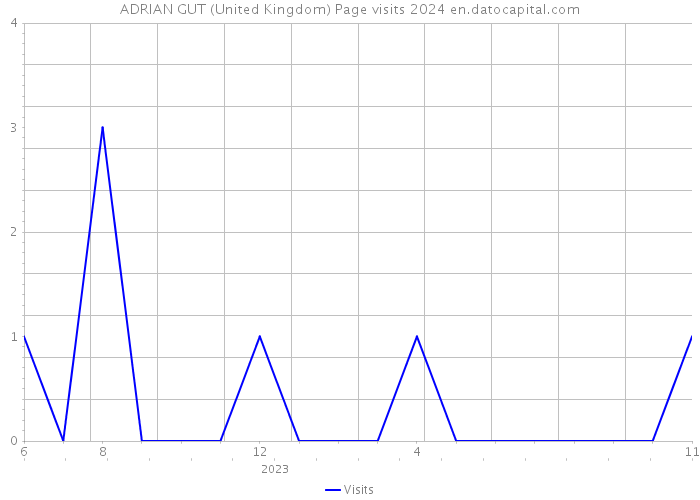 ADRIAN GUT (United Kingdom) Page visits 2024 