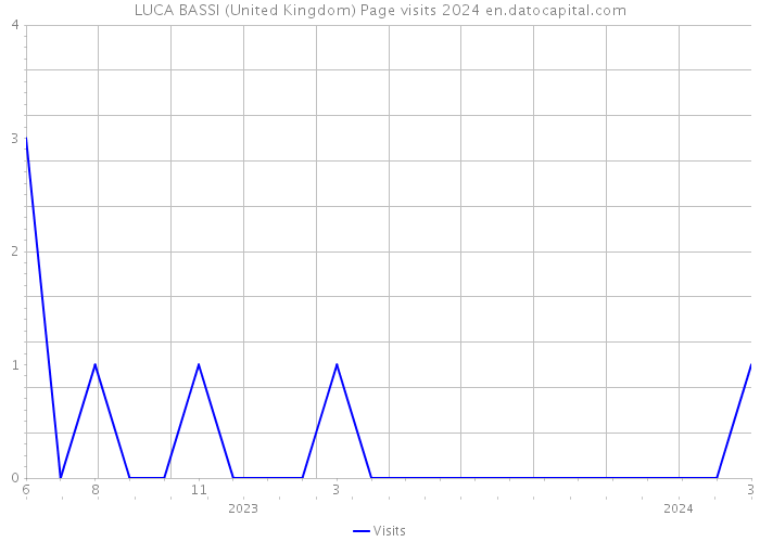 LUCA BASSI (United Kingdom) Page visits 2024 