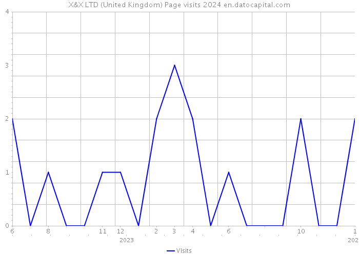 X&X LTD (United Kingdom) Page visits 2024 