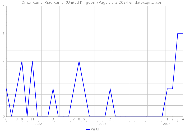 Omar Kamel Riad Kamel (United Kingdom) Page visits 2024 