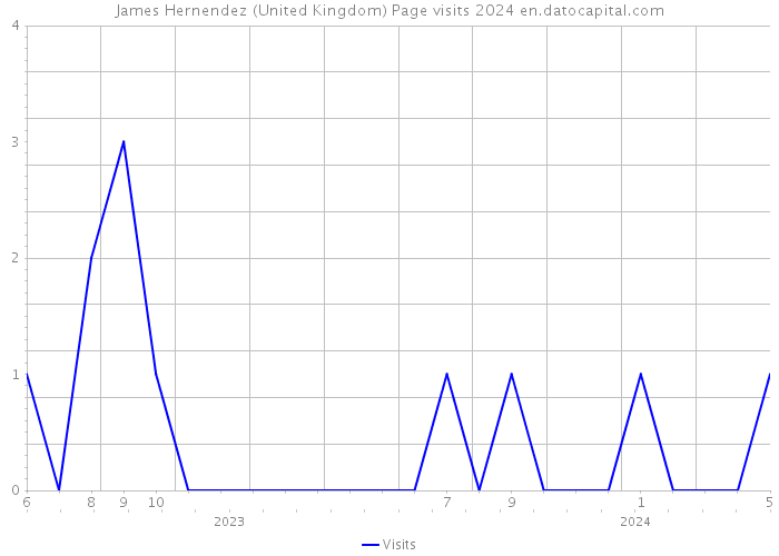 James Hernendez (United Kingdom) Page visits 2024 