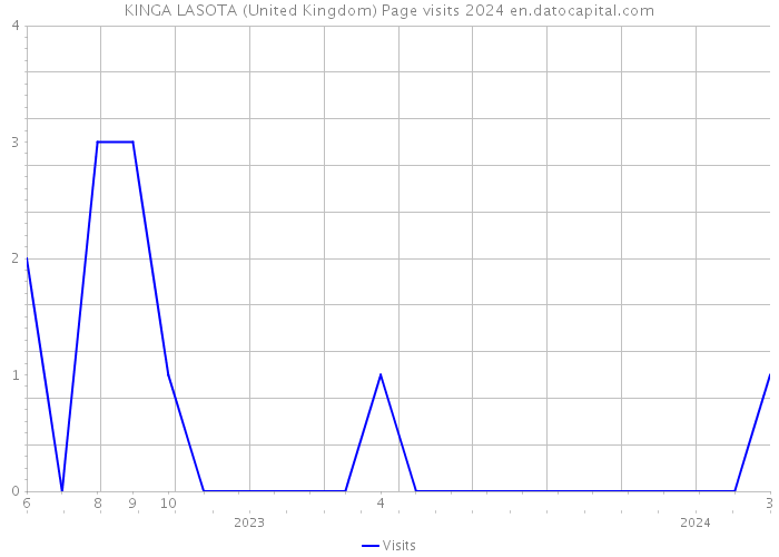 KINGA LASOTA (United Kingdom) Page visits 2024 