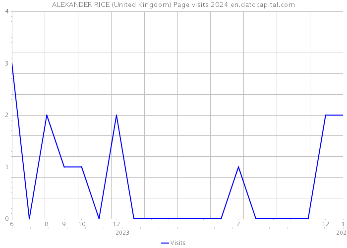 ALEXANDER RICE (United Kingdom) Page visits 2024 