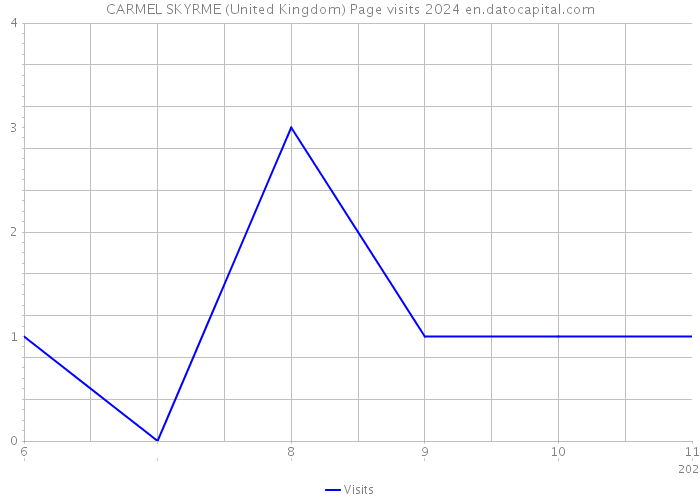 CARMEL SKYRME (United Kingdom) Page visits 2024 