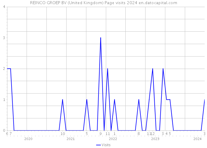 REINCO GROEP BV (United Kingdom) Page visits 2024 