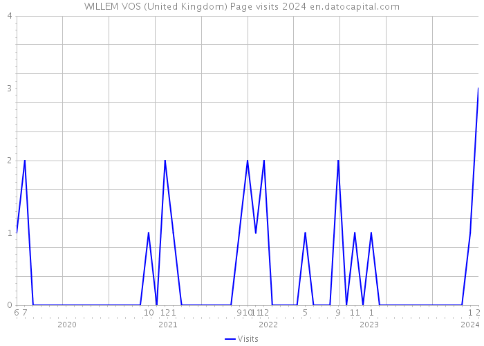 WILLEM VOS (United Kingdom) Page visits 2024 
