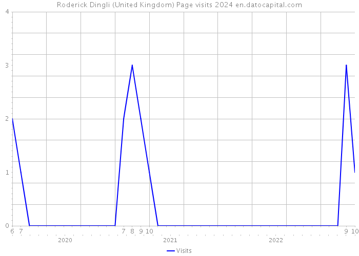 Roderick Dingli (United Kingdom) Page visits 2024 