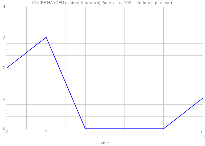 CLAIRE HAYDEN (United Kingdom) Page visits 2024 