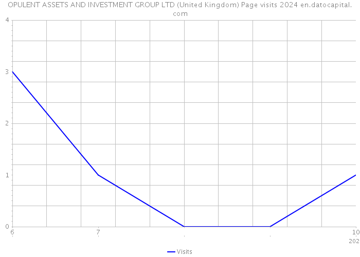OPULENT ASSETS AND INVESTMENT GROUP LTD (United Kingdom) Page visits 2024 