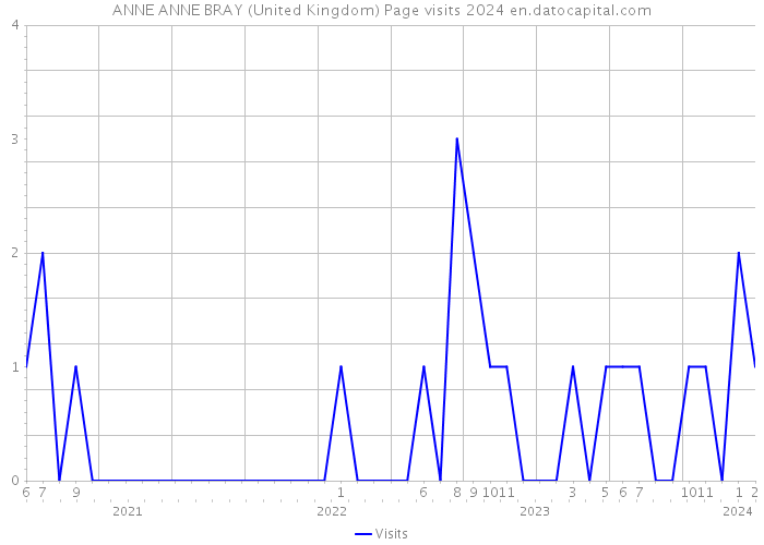 ANNE ANNE BRAY (United Kingdom) Page visits 2024 