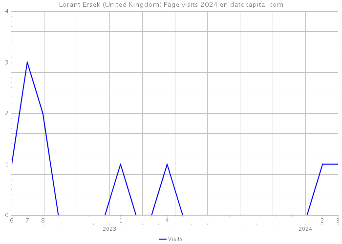 Lorant Ersek (United Kingdom) Page visits 2024 