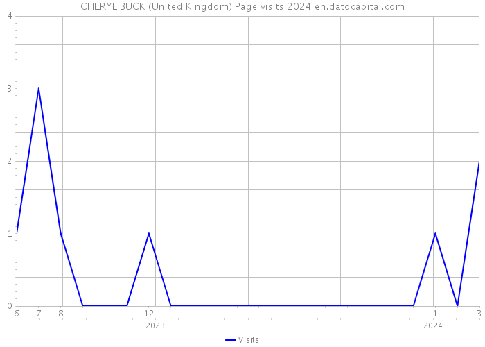 CHERYL BUCK (United Kingdom) Page visits 2024 
