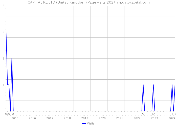 CAPITAL RE LTD (United Kingdom) Page visits 2024 