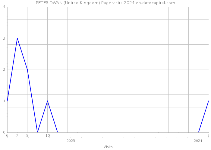 PETER DWAN (United Kingdom) Page visits 2024 