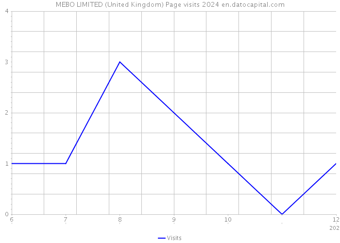 MEBO LIMITED (United Kingdom) Page visits 2024 