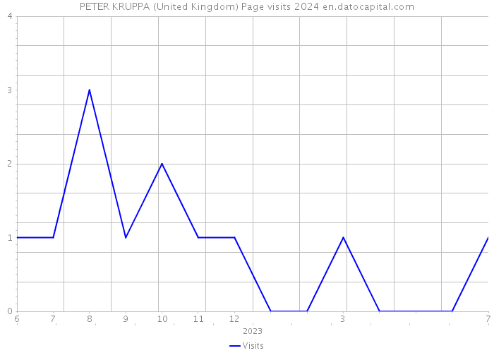 PETER KRUPPA (United Kingdom) Page visits 2024 