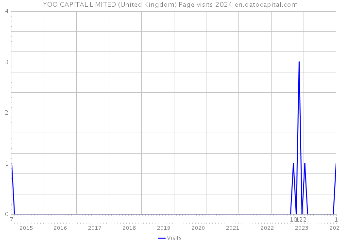YOO CAPITAL LIMITED (United Kingdom) Page visits 2024 