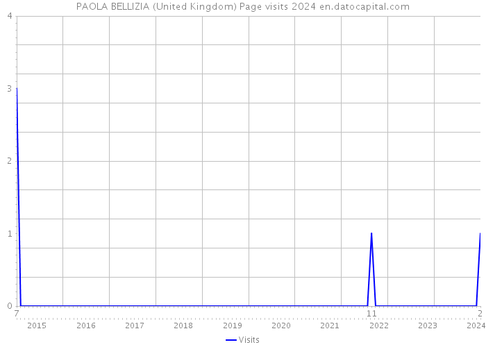 PAOLA BELLIZIA (United Kingdom) Page visits 2024 