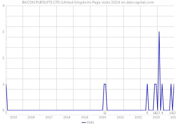 BACON PURSUITS LTD (United Kingdom) Page visits 2024 