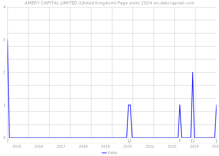 AMERY CAPITAL LIMITED (United Kingdom) Page visits 2024 