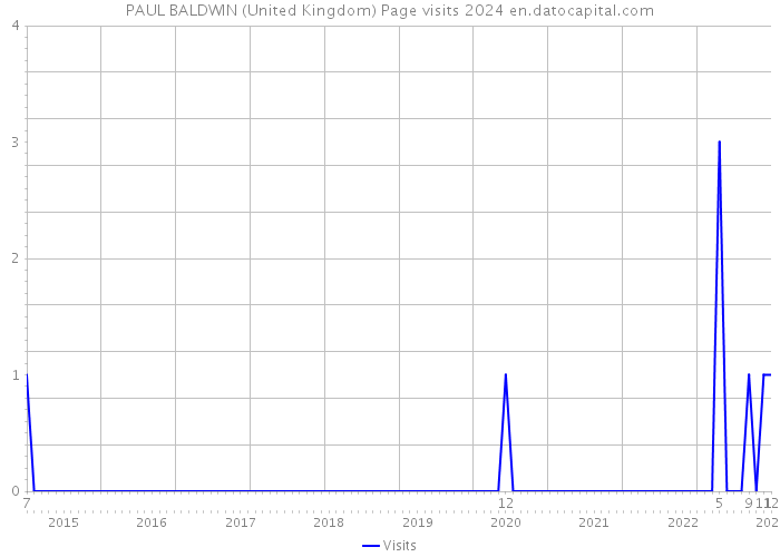 PAUL BALDWIN (United Kingdom) Page visits 2024 