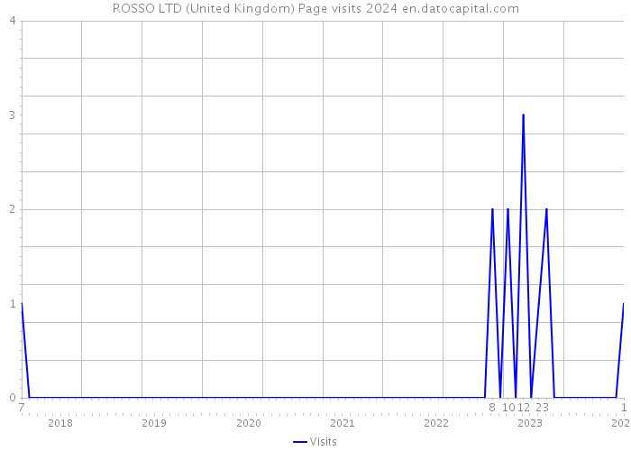 ROSSO LTD (United Kingdom) Page visits 2024 