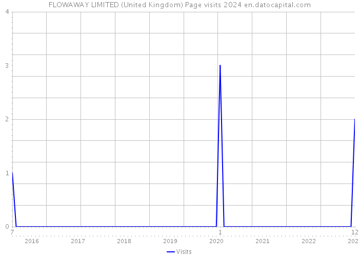 FLOWAWAY LIMITED (United Kingdom) Page visits 2024 
