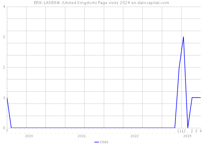 ERIK LANSINK (United Kingdom) Page visits 2024 