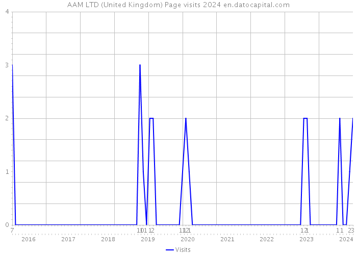 AAM LTD (United Kingdom) Page visits 2024 