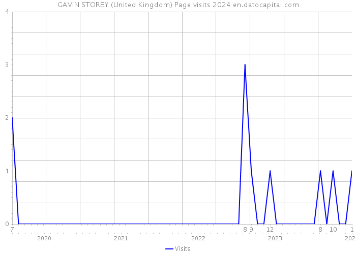 GAVIN STOREY (United Kingdom) Page visits 2024 