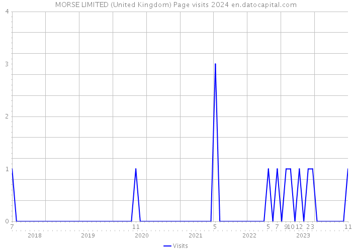 MORSE LIMITED (United Kingdom) Page visits 2024 