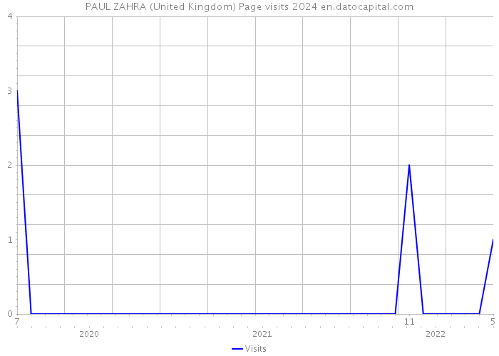 PAUL ZAHRA (United Kingdom) Page visits 2024 