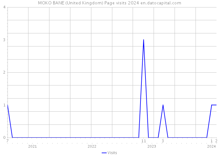 MOKO BANE (United Kingdom) Page visits 2024 