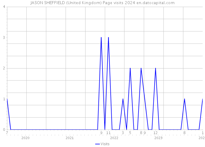 JASON SHEFFIELD (United Kingdom) Page visits 2024 