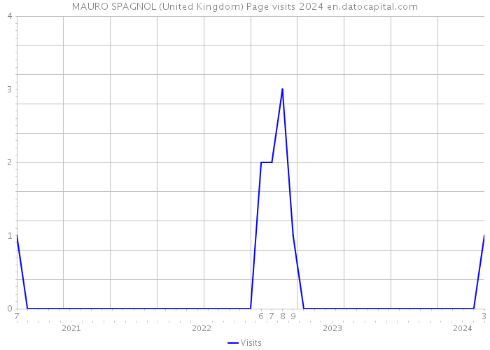 MAURO SPAGNOL (United Kingdom) Page visits 2024 