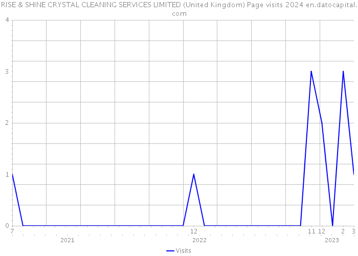 RISE & SHINE CRYSTAL CLEANING SERVICES LIMITED (United Kingdom) Page visits 2024 