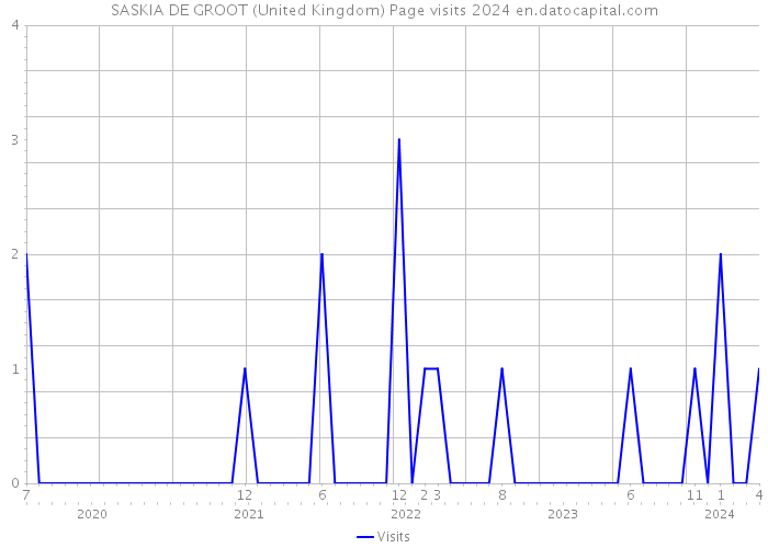 SASKIA DE GROOT (United Kingdom) Page visits 2024 