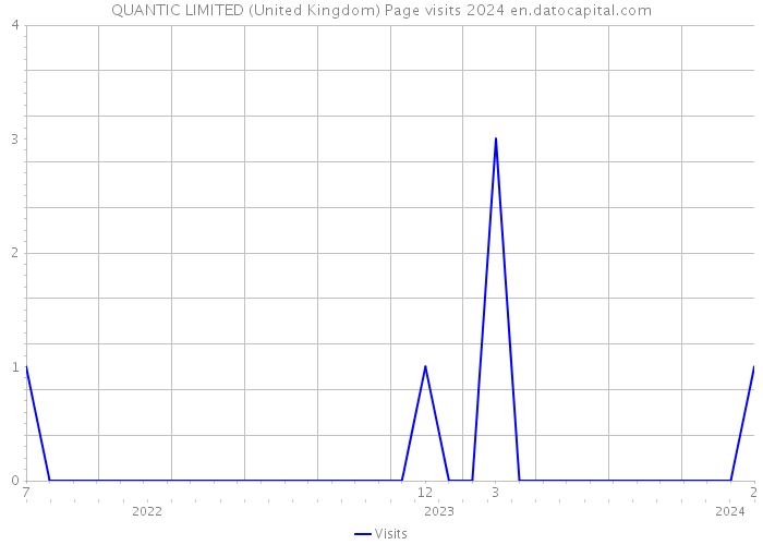 QUANTIC LIMITED (United Kingdom) Page visits 2024 