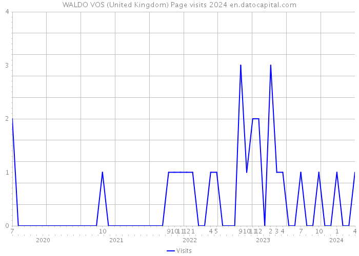 WALDO VOS (United Kingdom) Page visits 2024 