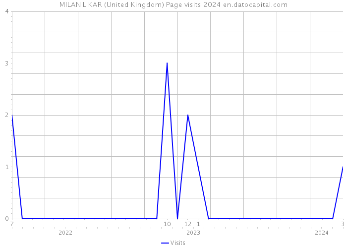 MILAN LIKAR (United Kingdom) Page visits 2024 
