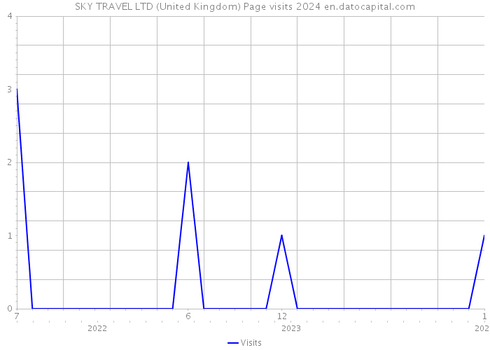 SKY TRAVEL LTD (United Kingdom) Page visits 2024 