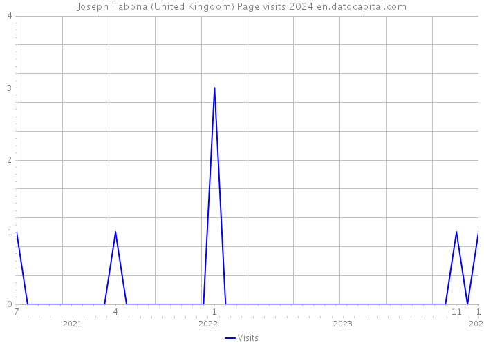 Joseph Tabona (United Kingdom) Page visits 2024 